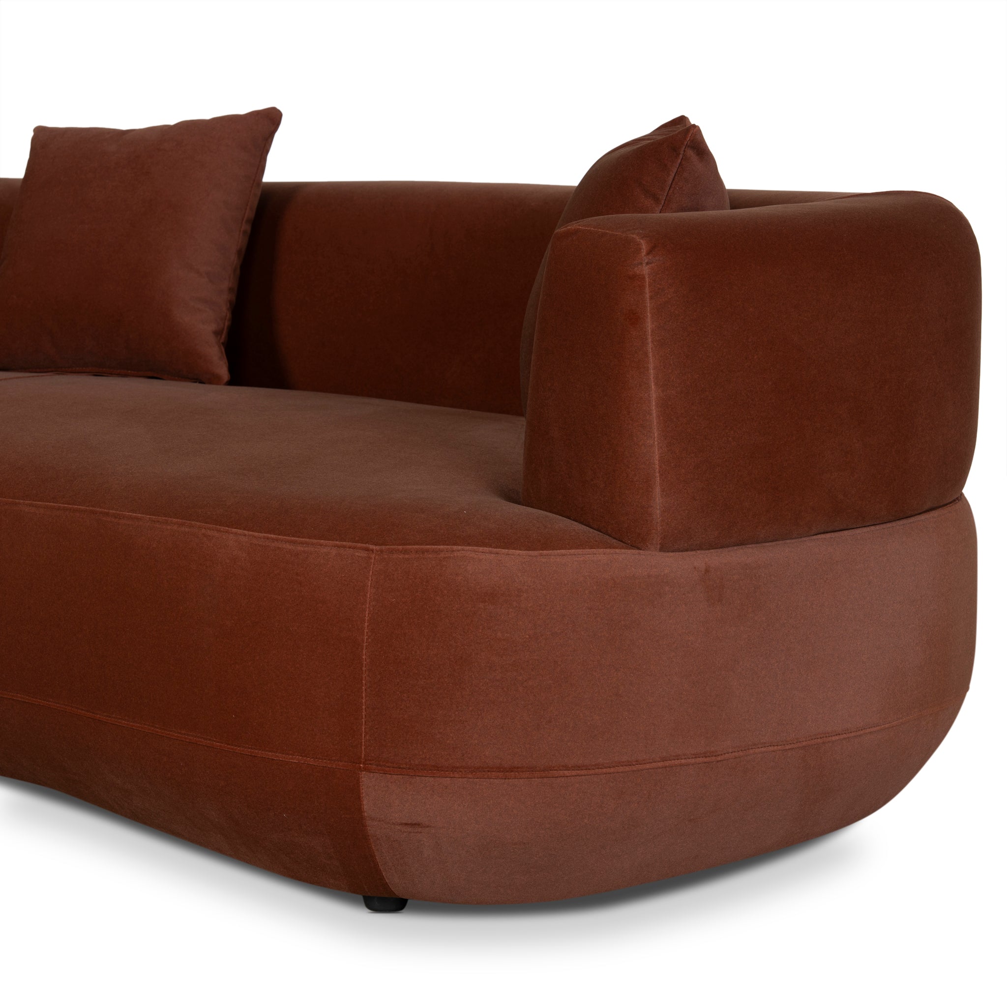 3 Seater Sofa - Burnt Brown - image 8