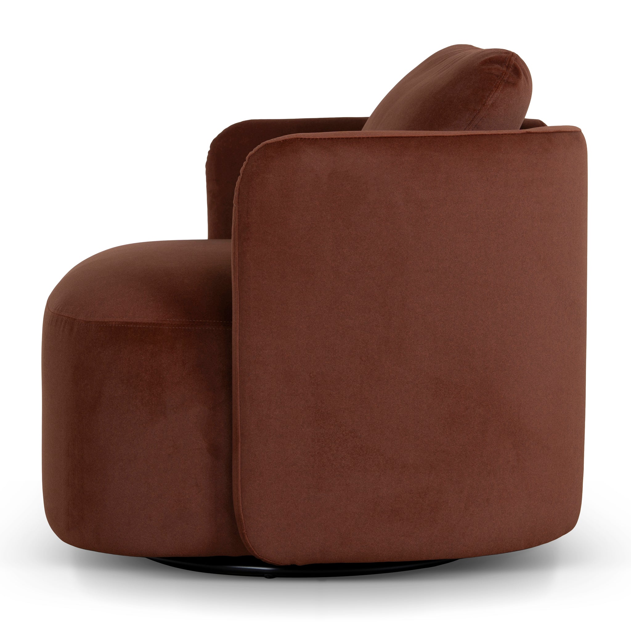 CLC10862-FS Swivel Armchair - Burnt Brown