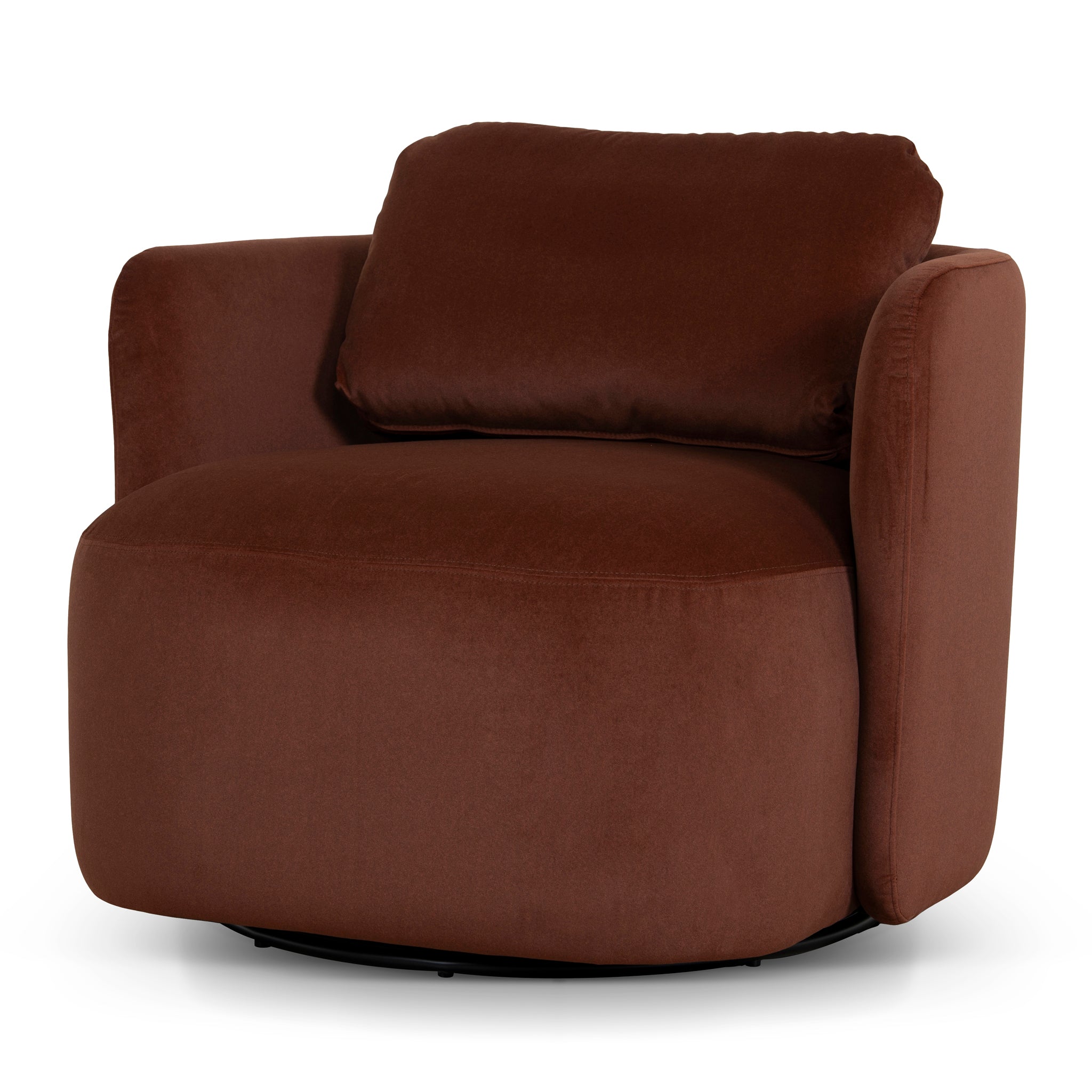 CLC10862-FS Swivel Armchair - Burnt Brown