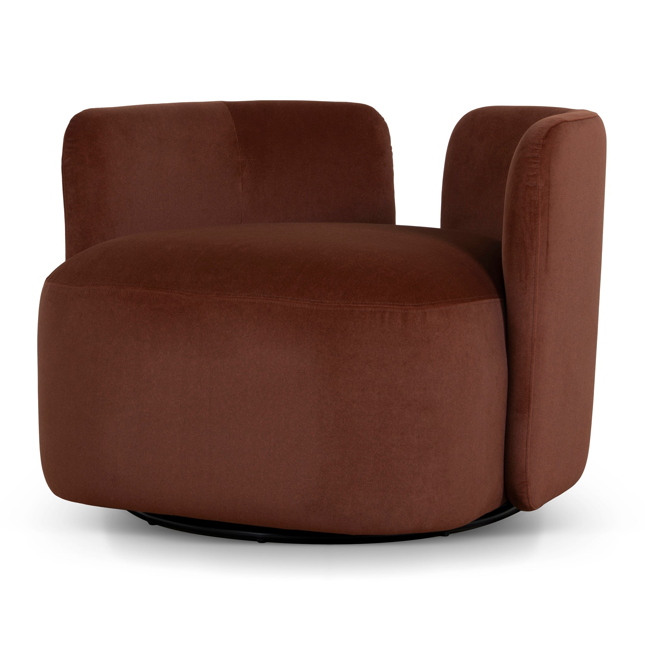 CLC10862-FS Swivel Armchair - Burnt Brown