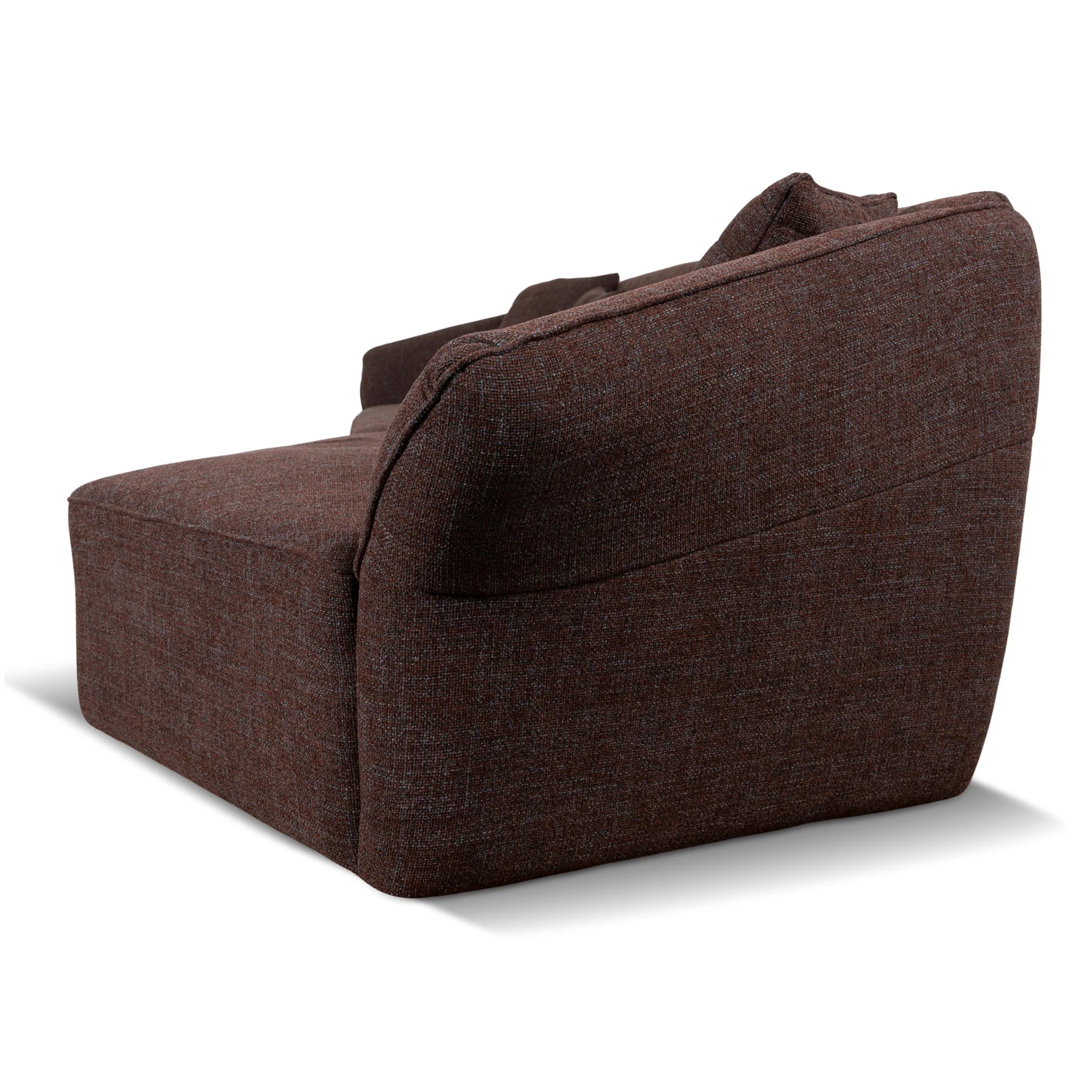Davema Left Open Sofa - Moss Brown
