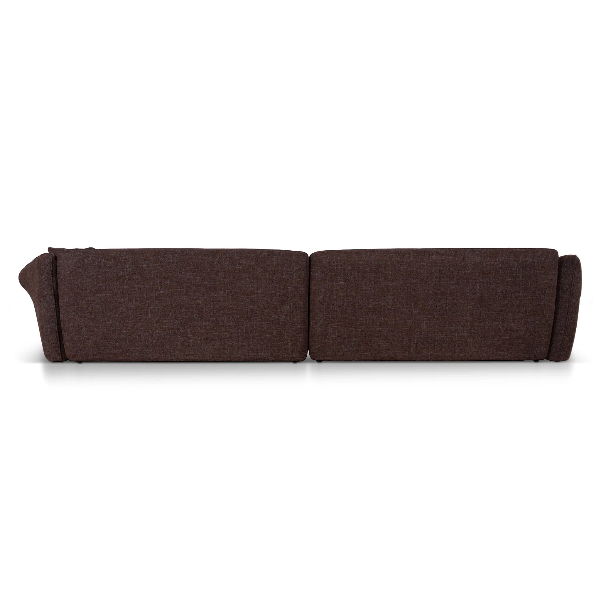 Davema Left Open Sofa - Moss Brown