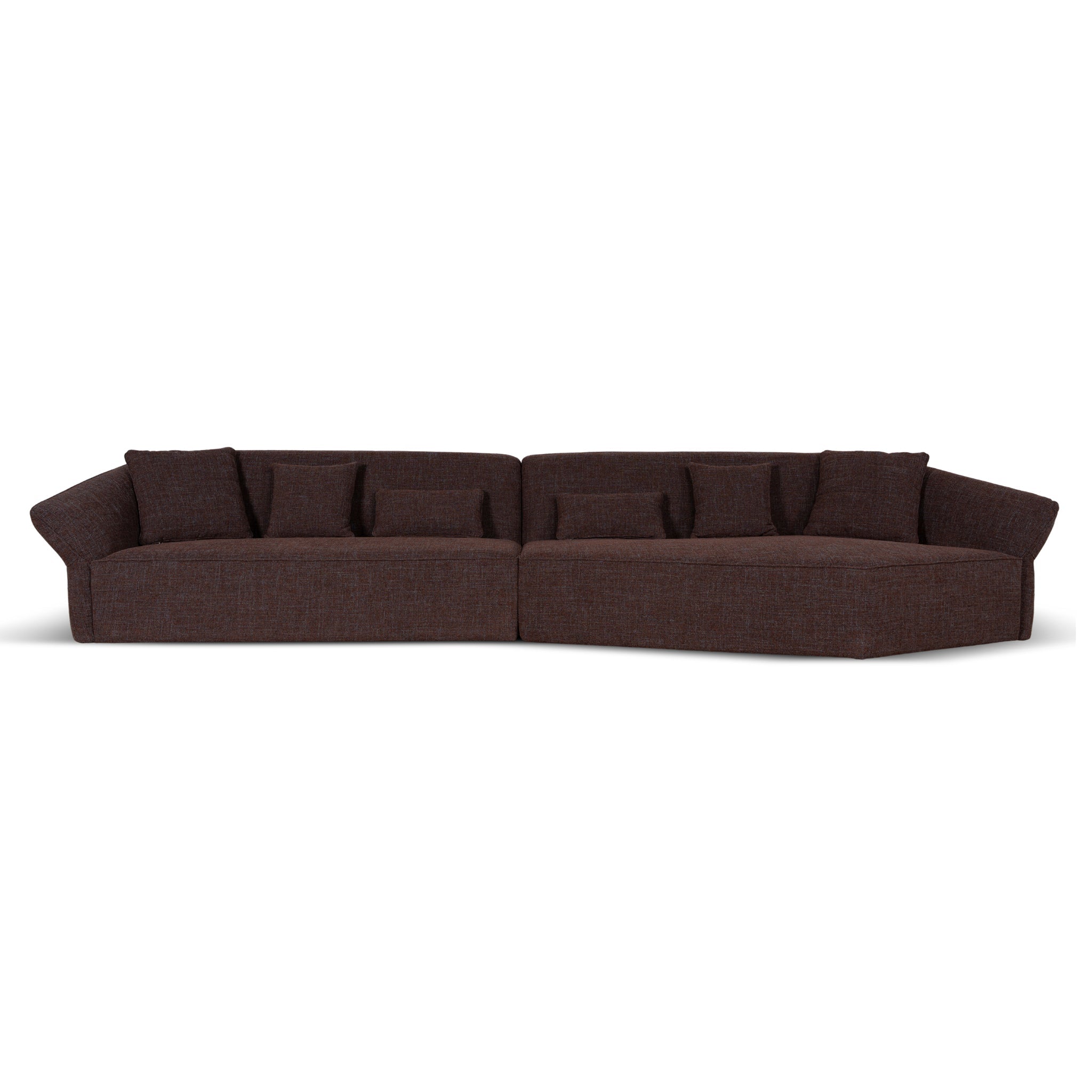CLC10865-FS Right Open Sofa - Moss Brown