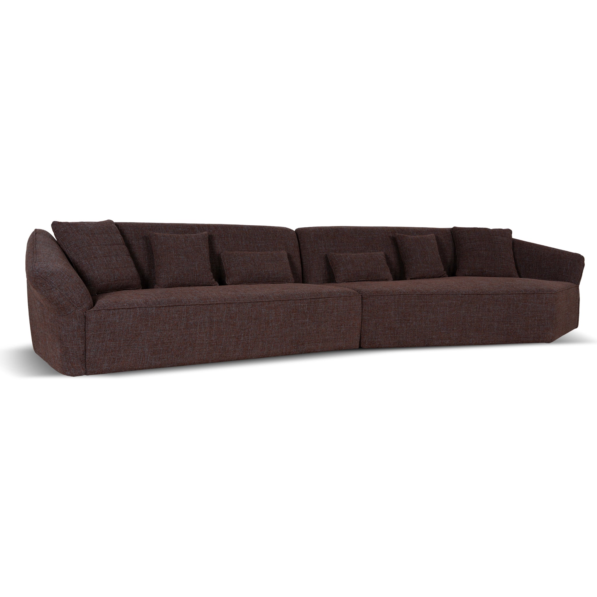 CLC10865-FS Right Open Sofa - Moss Brown