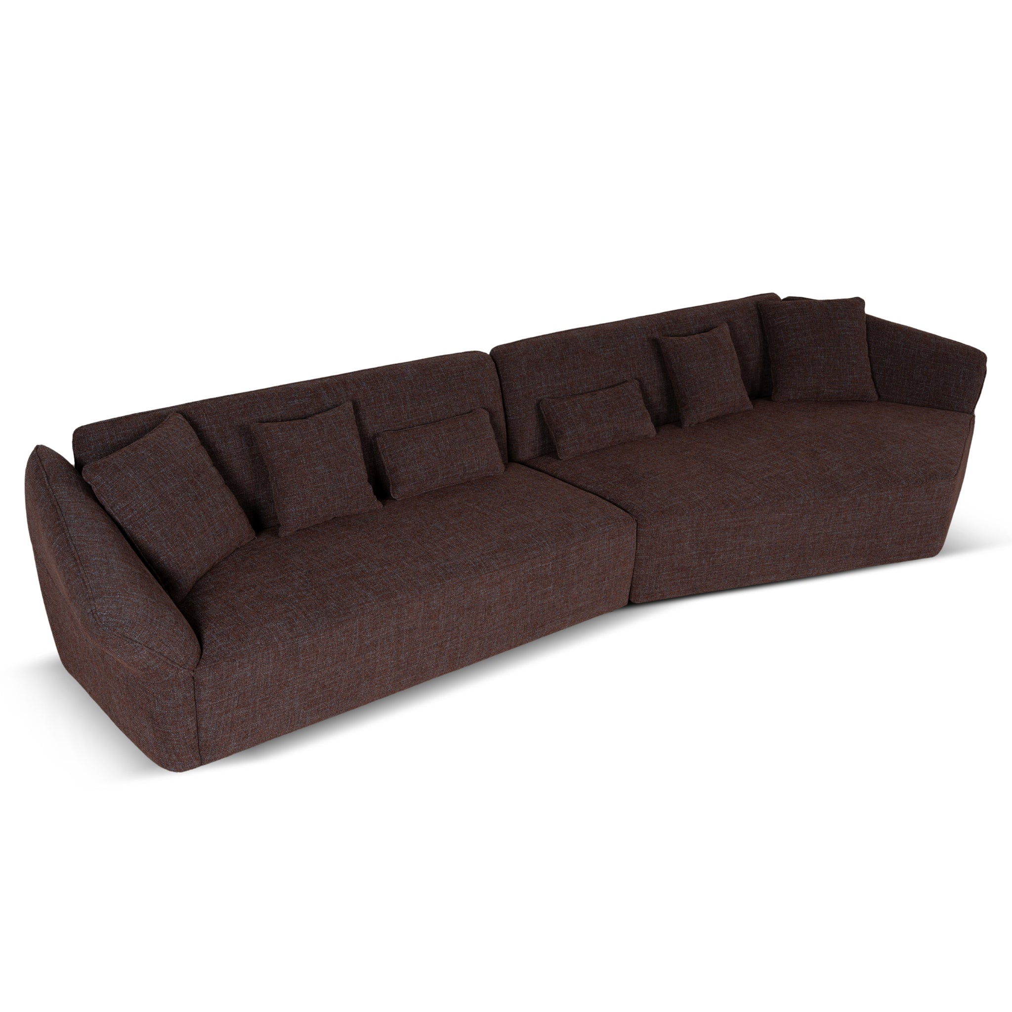 Right Open Sofa - Moss Brown - image 4