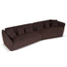 Right Open Sofa - Moss Brown - image 4