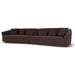 Left Open Sofa - Moss Brown