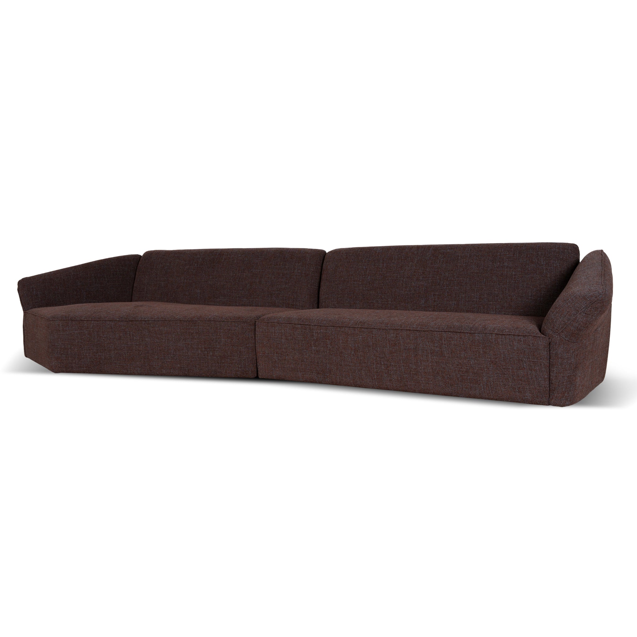 CLC10864-FS Left Open Sofa - Moss Brown