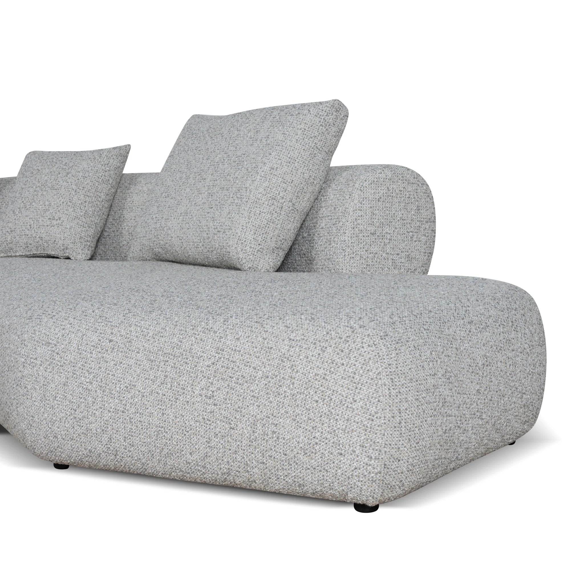 Cedara Right Chaise Corner Sofa - Noah Silver Lining