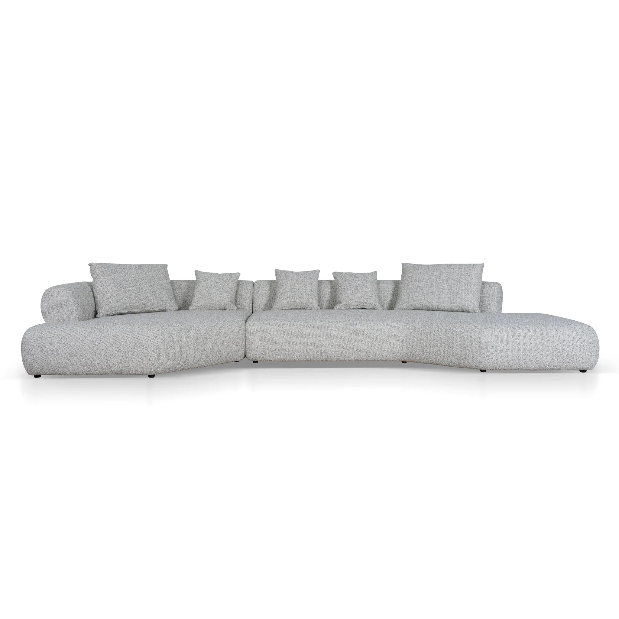 Showcasing Cedara Right Chaise Corner Sofa - Noah Silver Lining LC10866-FS Sofas by Calibre Furniturs