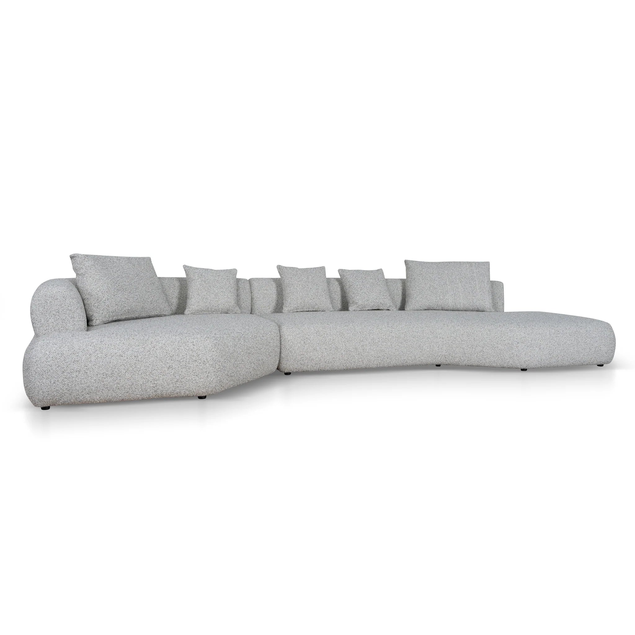 Showcasing Cedara Right Chaise Corner Sofa - Noah Silver Lining LC10866-FS Sofas by Calibre Furniturs