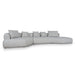 Showcasing Cedara Right Chaise Corner Sofa - Noah Silver Lining LC10866-FS Sofas by Calibre Furniturs