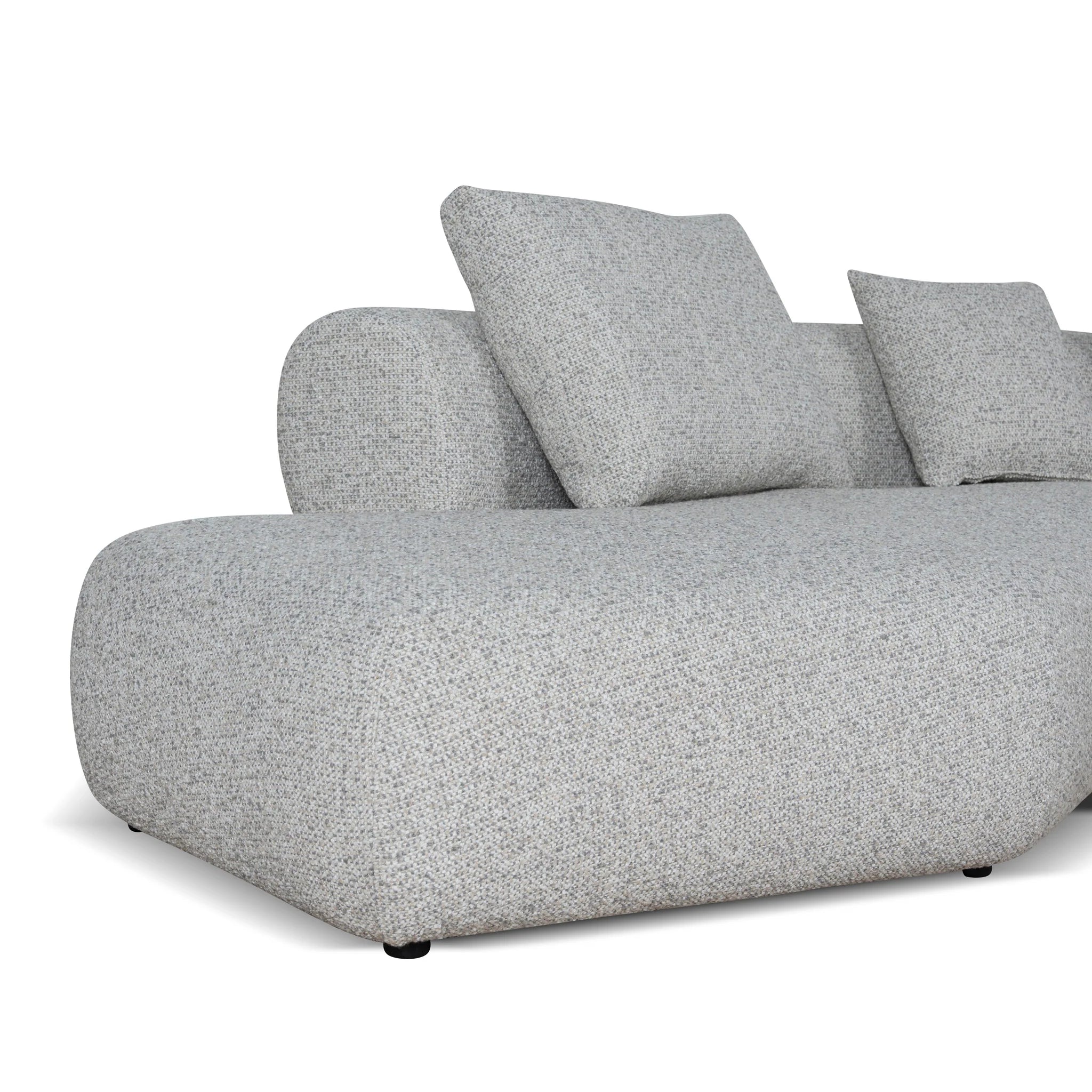 Molovera Left Chaise Corner Sofa - Noah Silver Lining