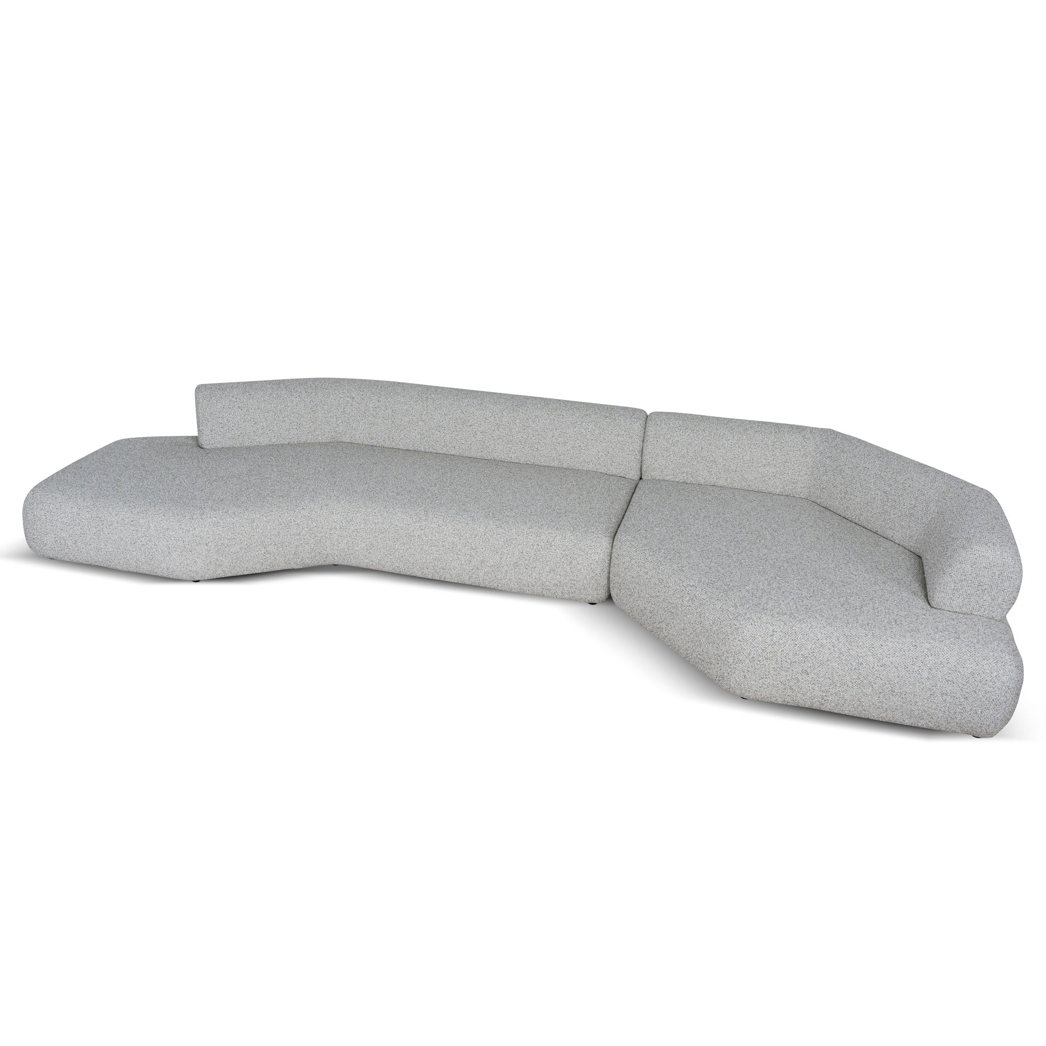 Left Chaise Corner Sofa - Noah Silver Lining - image 3