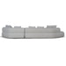 Left Chaise Corner Sofa - Noah Silver Lining - image 4