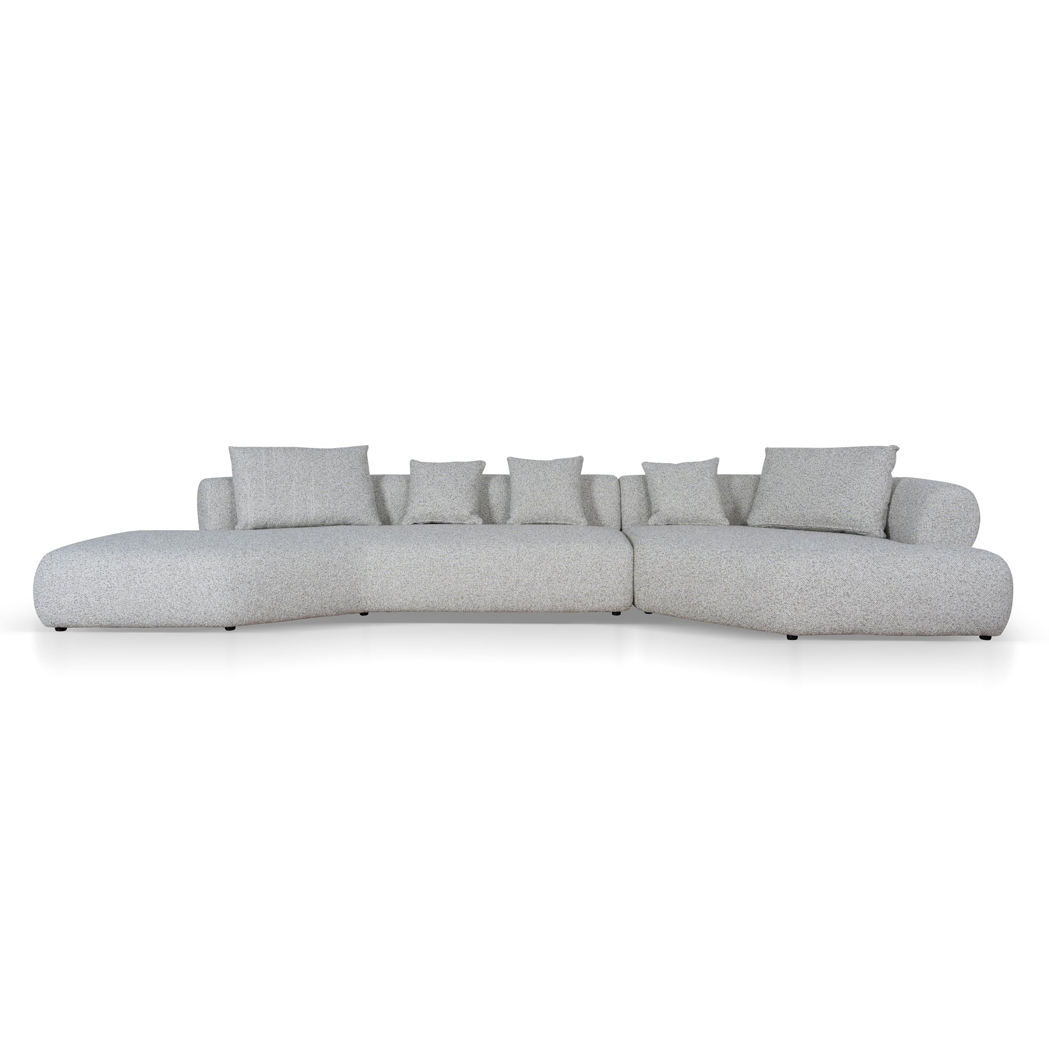 Left Chaise Corner Sofa - Noah Silver Lining - image 2