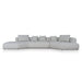 Left Chaise Corner Sofa - Noah Silver Lining - image 2