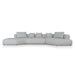 Showcasing Molovera Left Chaise Corner Sofa - Noah Silver Lining LC10867-FS Sofas by Calibre Furniturs