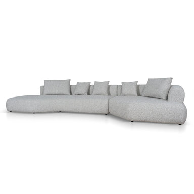 Showcasing Molovera Left Chaise Corner Sofa - Noah Silver Lining LC10867-FS Sofas by Calibre Furniturs
