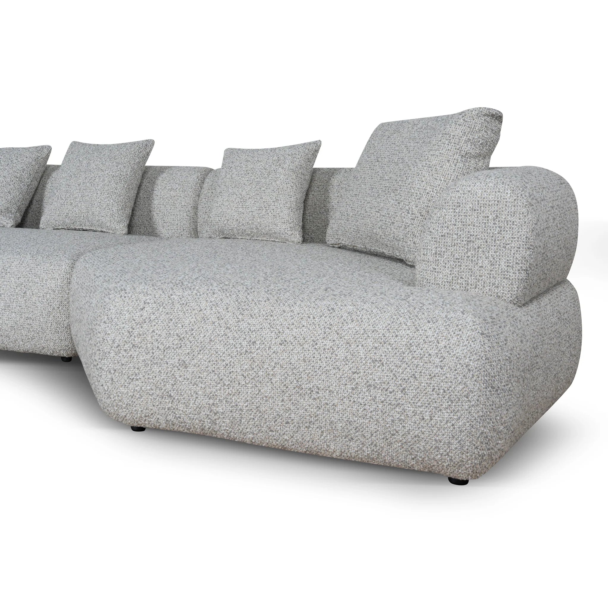 Molovera Left Chaise Corner Sofa - Noah Silver Lining