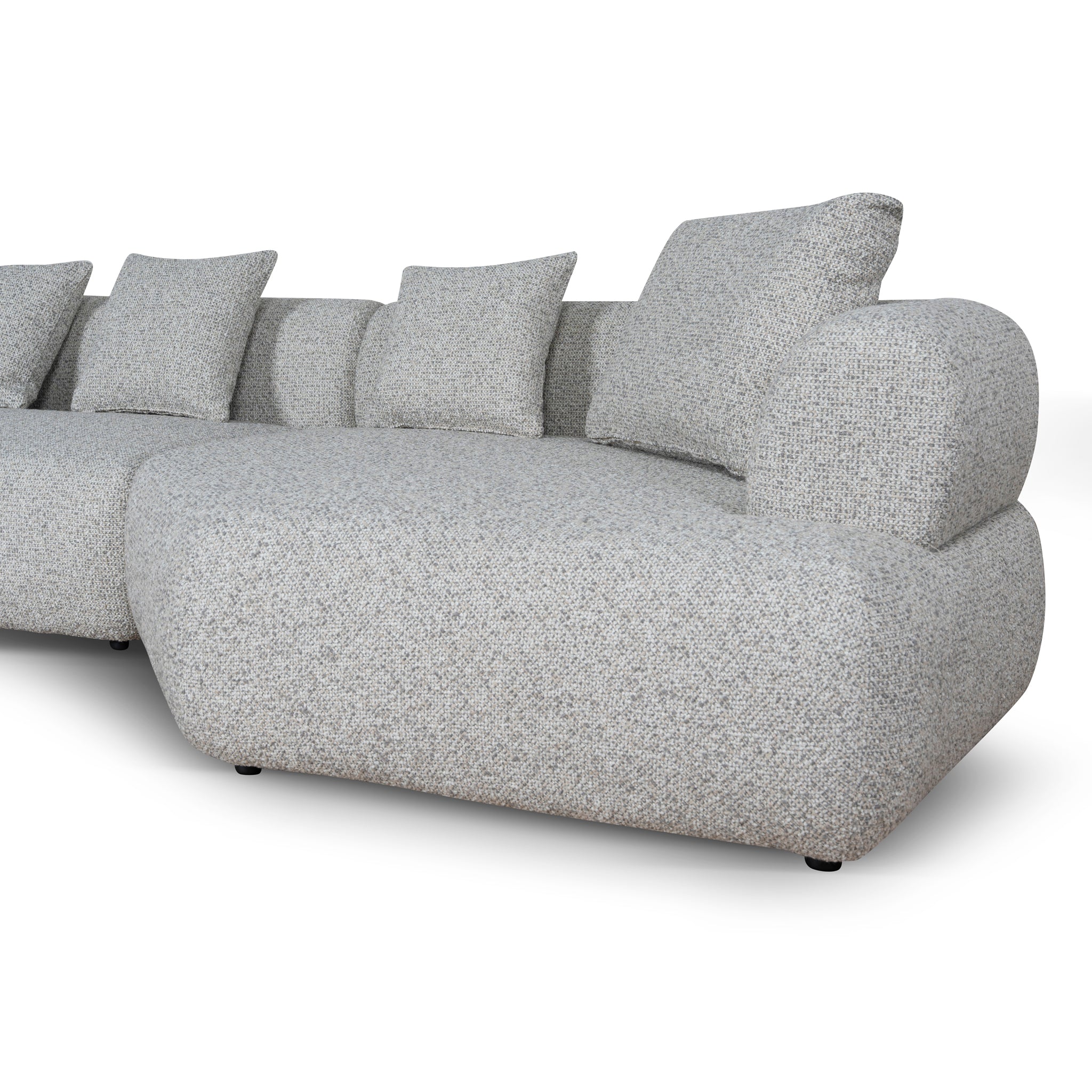 Left Chaise Corner Sofa - Noah Silver Lining - image 7