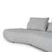 Left Chaise Corner Sofa - Noah Silver Lining - image 6