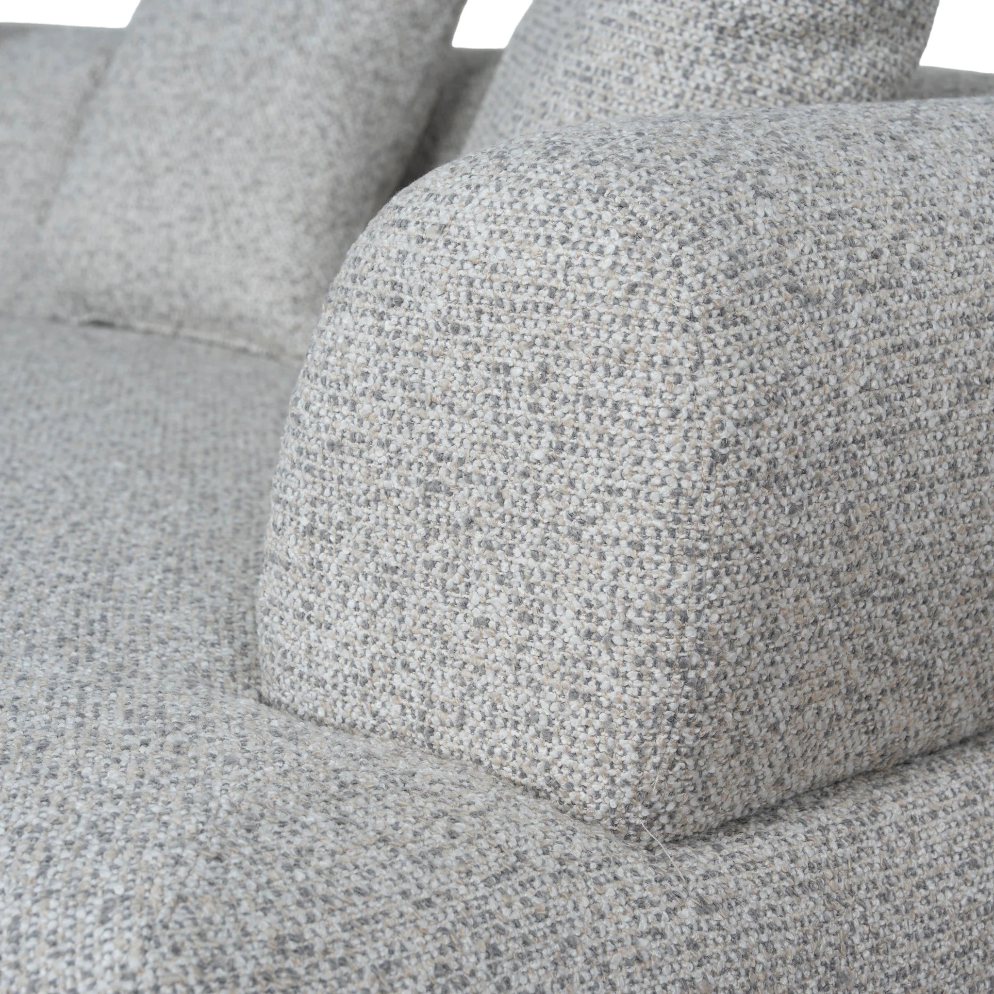 Molovera Left Chaise Corner Sofa - Noah Silver Lining