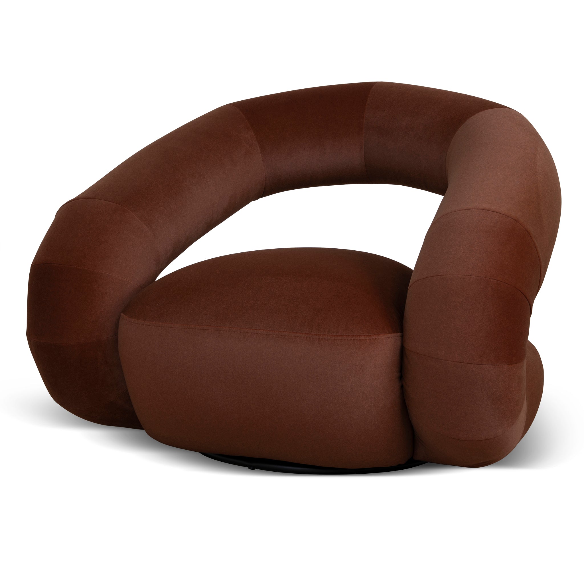Swivel Armchair - Burnt Brown - Forma