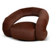 Swivel Armchair - Burnt Brown