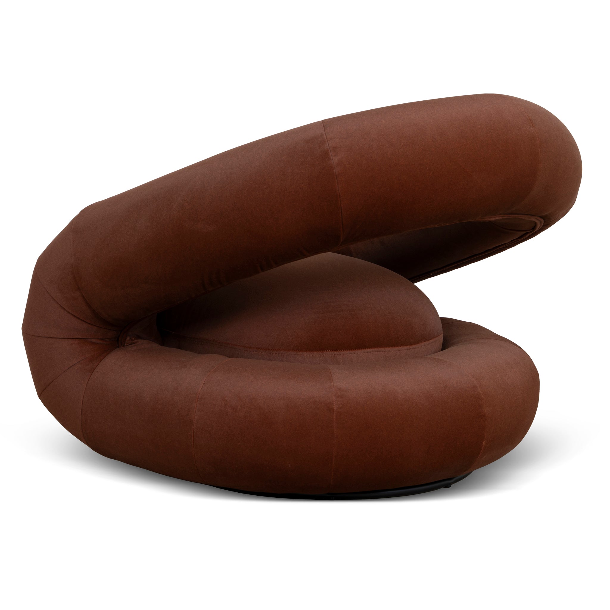 Swivel Armchair - Burnt Brown - image 4