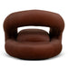 Swivel Armchair - Burnt Brown - image 5