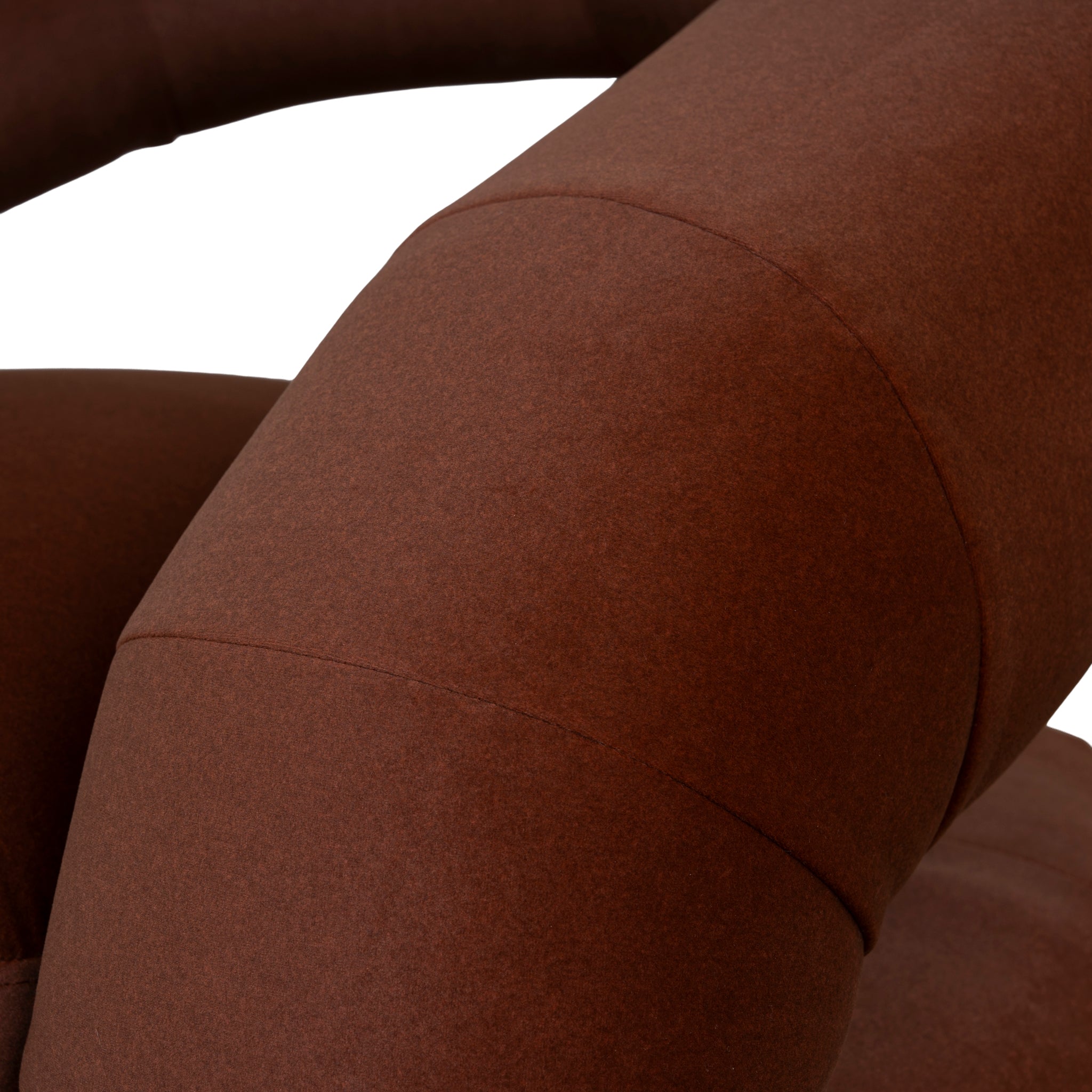 Swivel Armchair - Burnt Brown - image 8