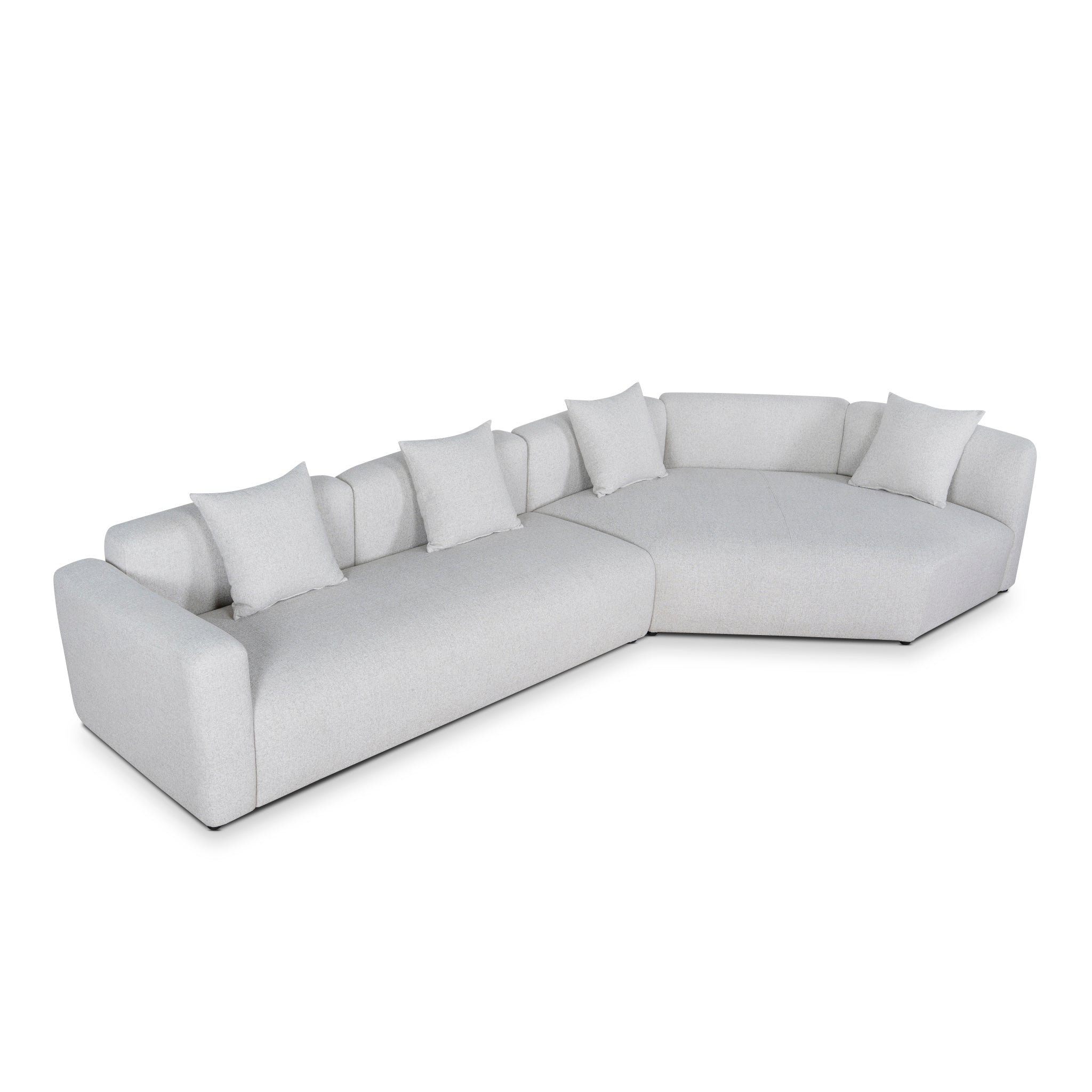 CLC10871-FS Left Arm Corner Sofa - Textured Beige