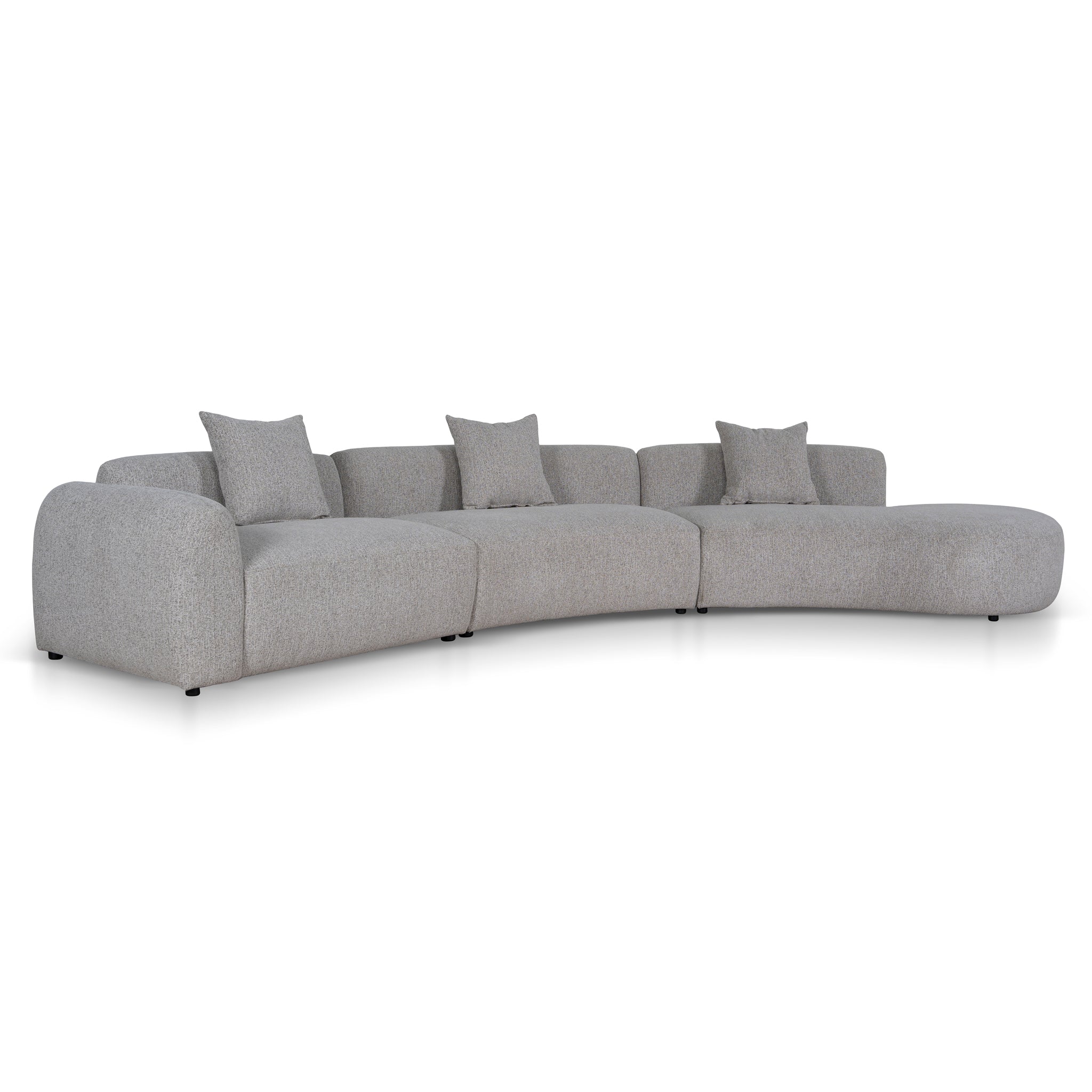 CLC10872-FS Right Chaise Modular Sofa - Mushroom Beige