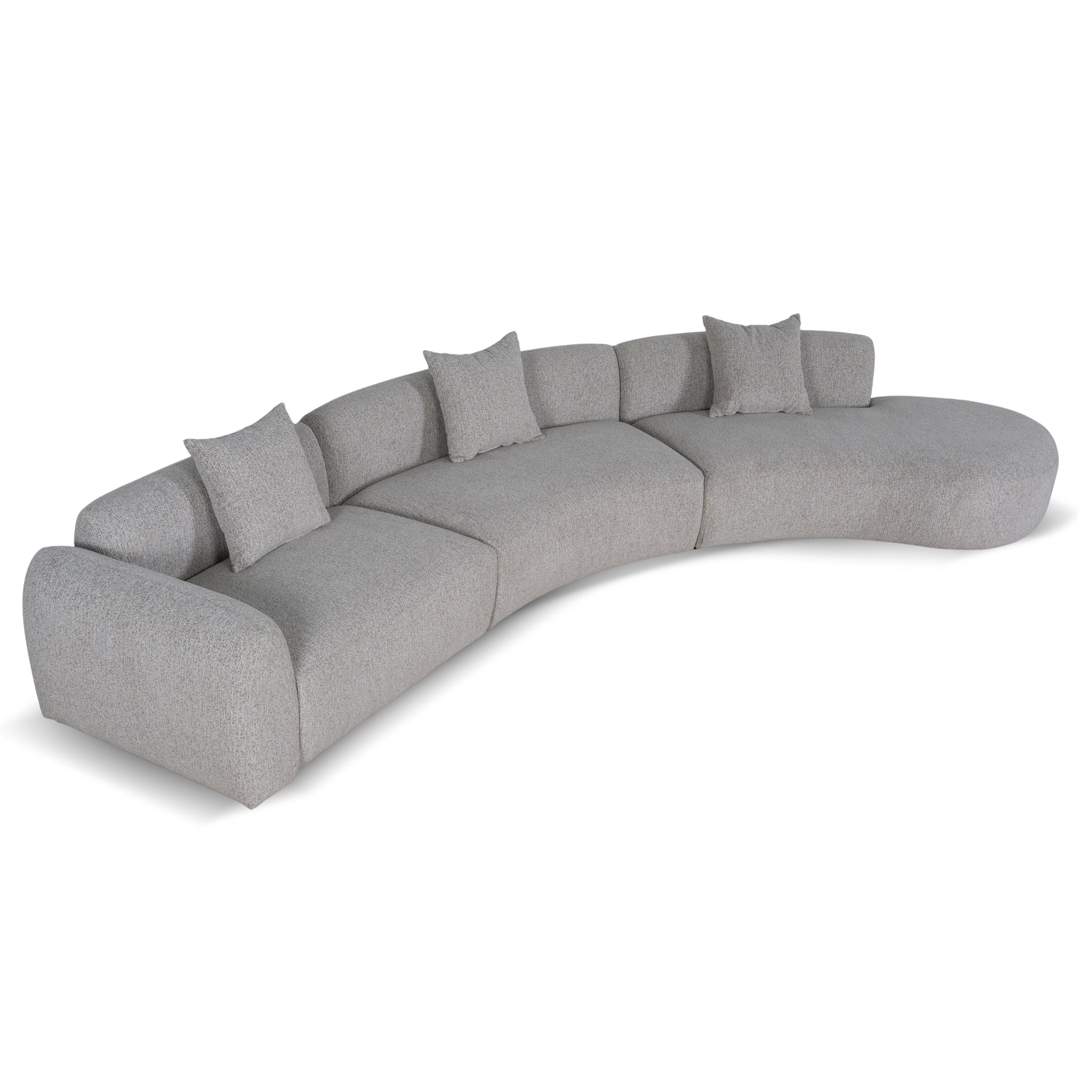 CLC10872-FS Right Chaise Modular Sofa - Mushroom Beige