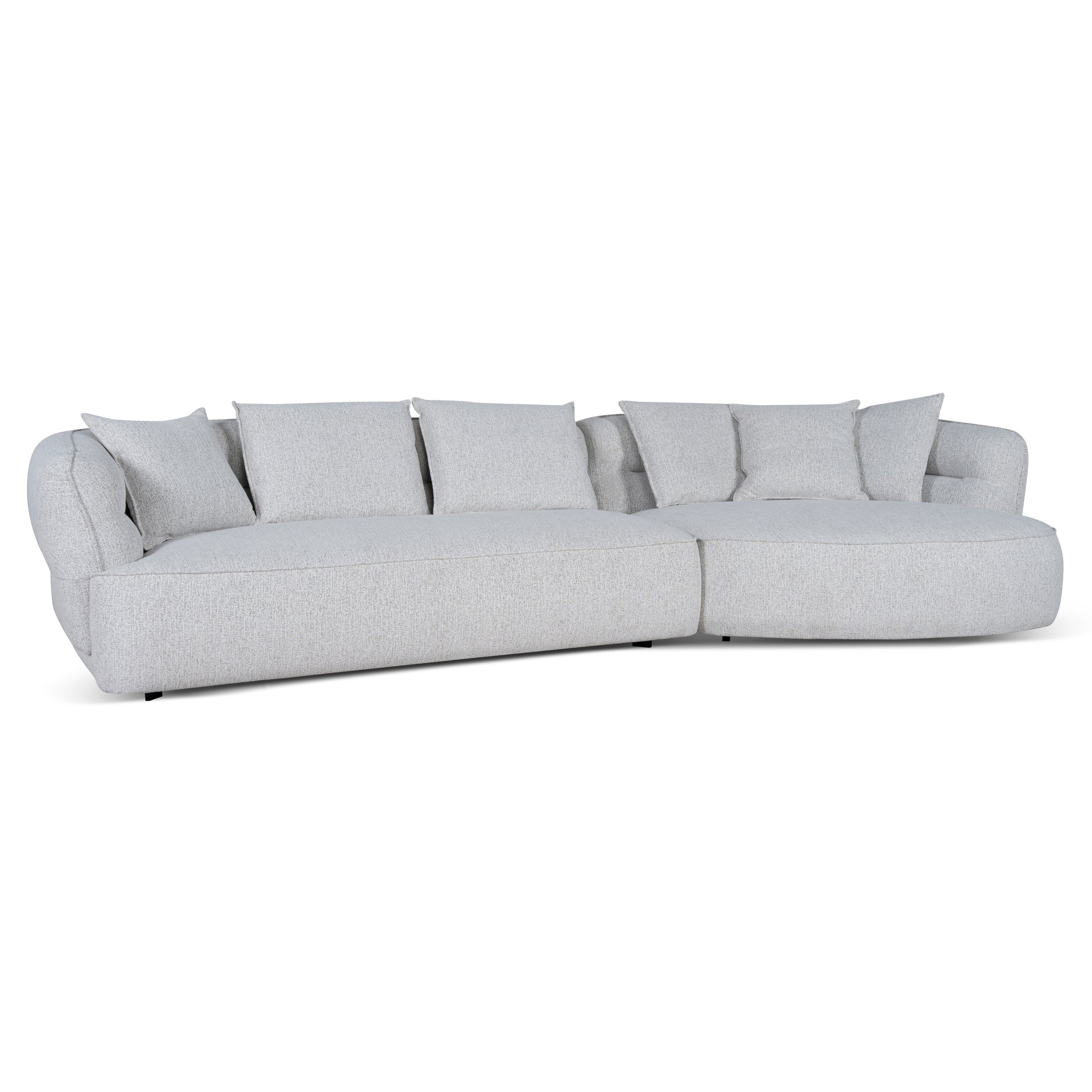 CLC10875-KJ Right Chaise Sofa - Almond Beige