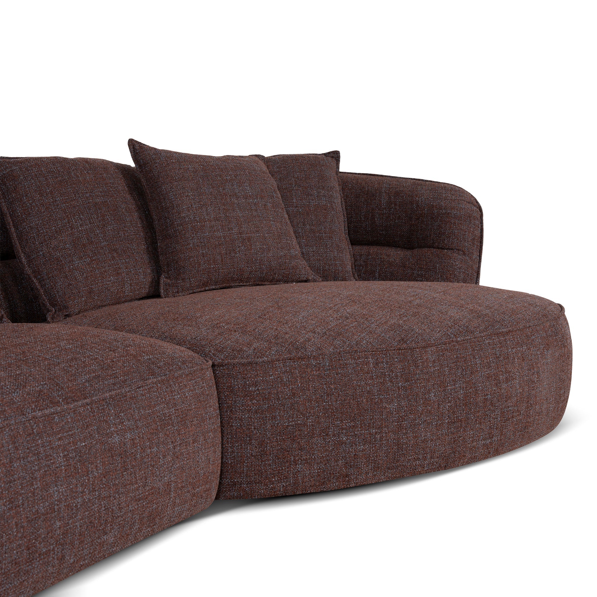 CLC10876-KJ Right Chaise Sofa - Moss Brown