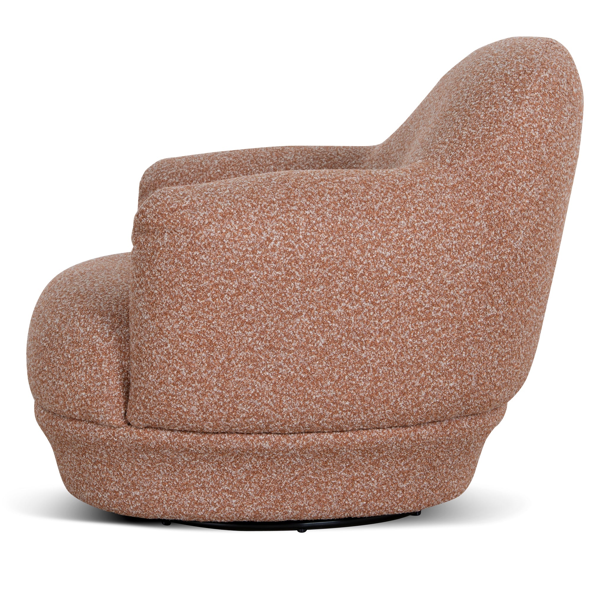 Swivel Armchair - Terracotta Brown