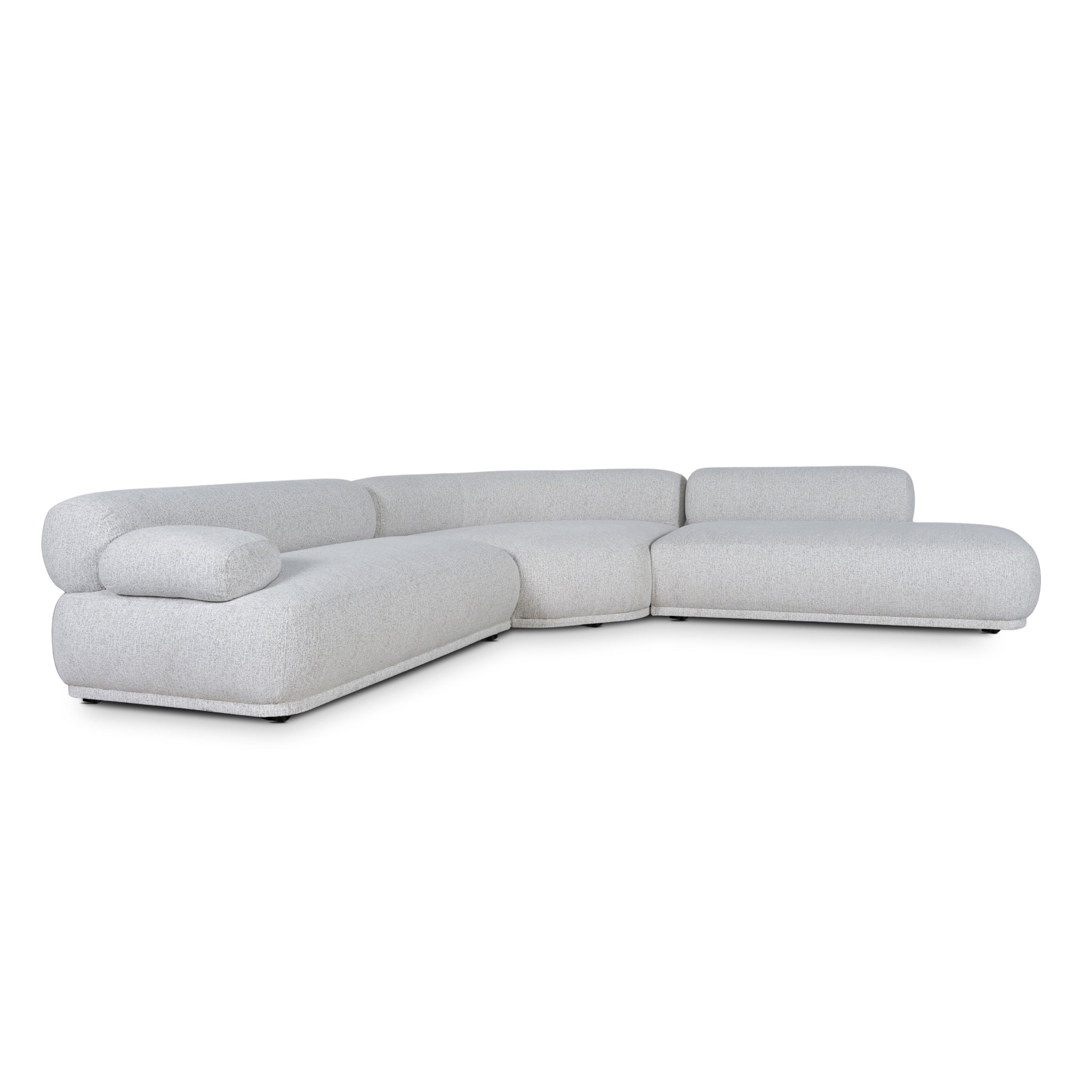 CLC10889-KJ Right Armless Modular Corner Sofa - Almond Beige