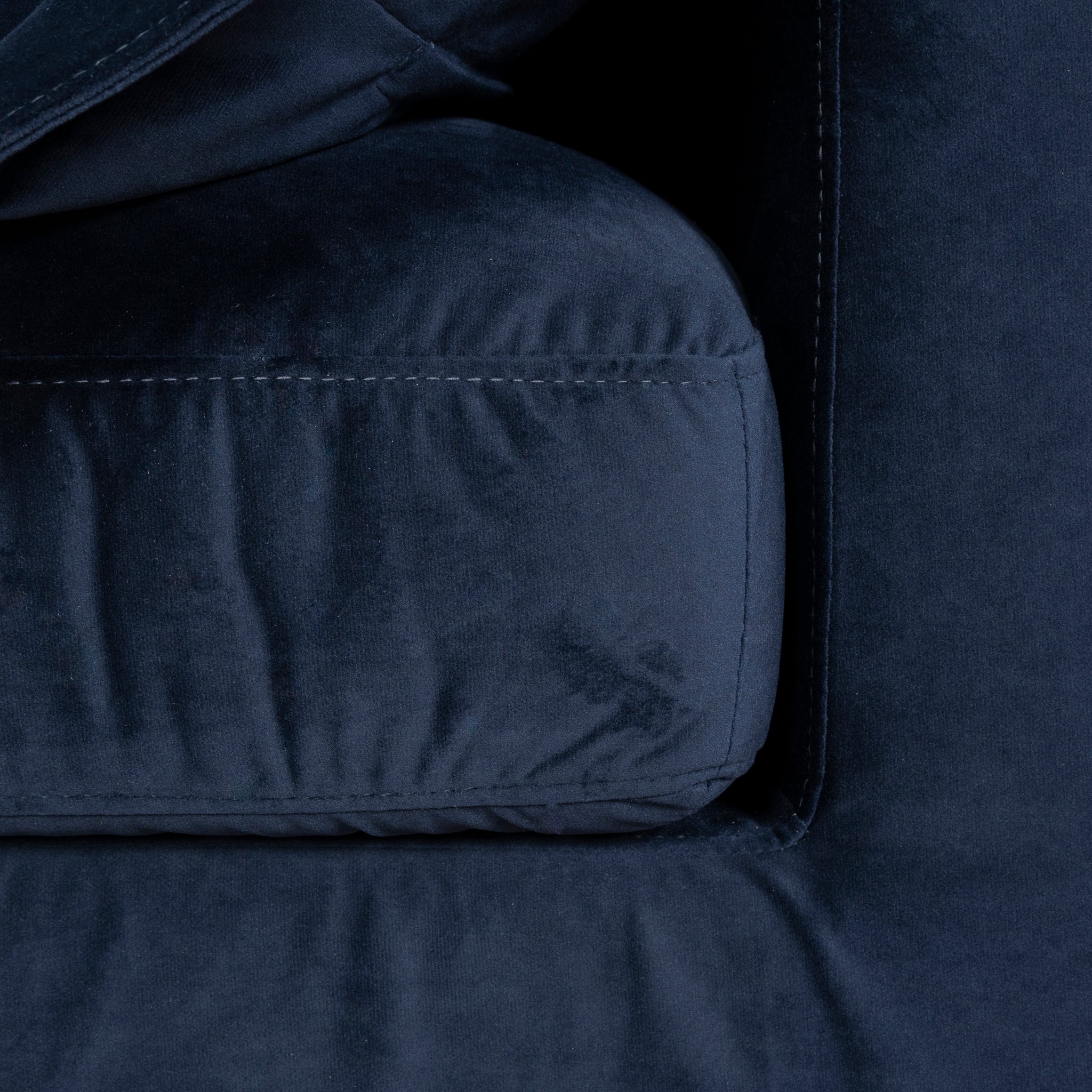 CLC10913-KSO 3 Seater Chaise Sofa - Navy Blue