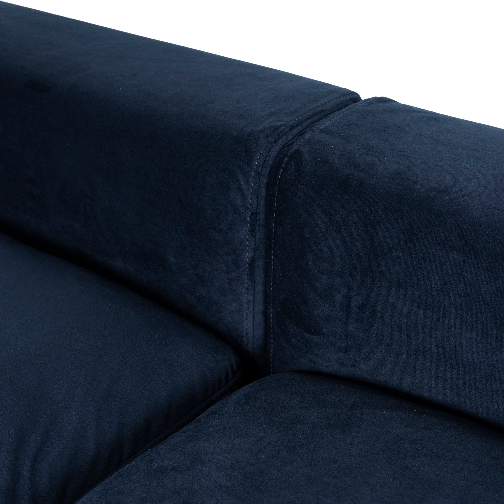 CLC10913-KSO 3 Seater Chaise Sofa - Navy Blue