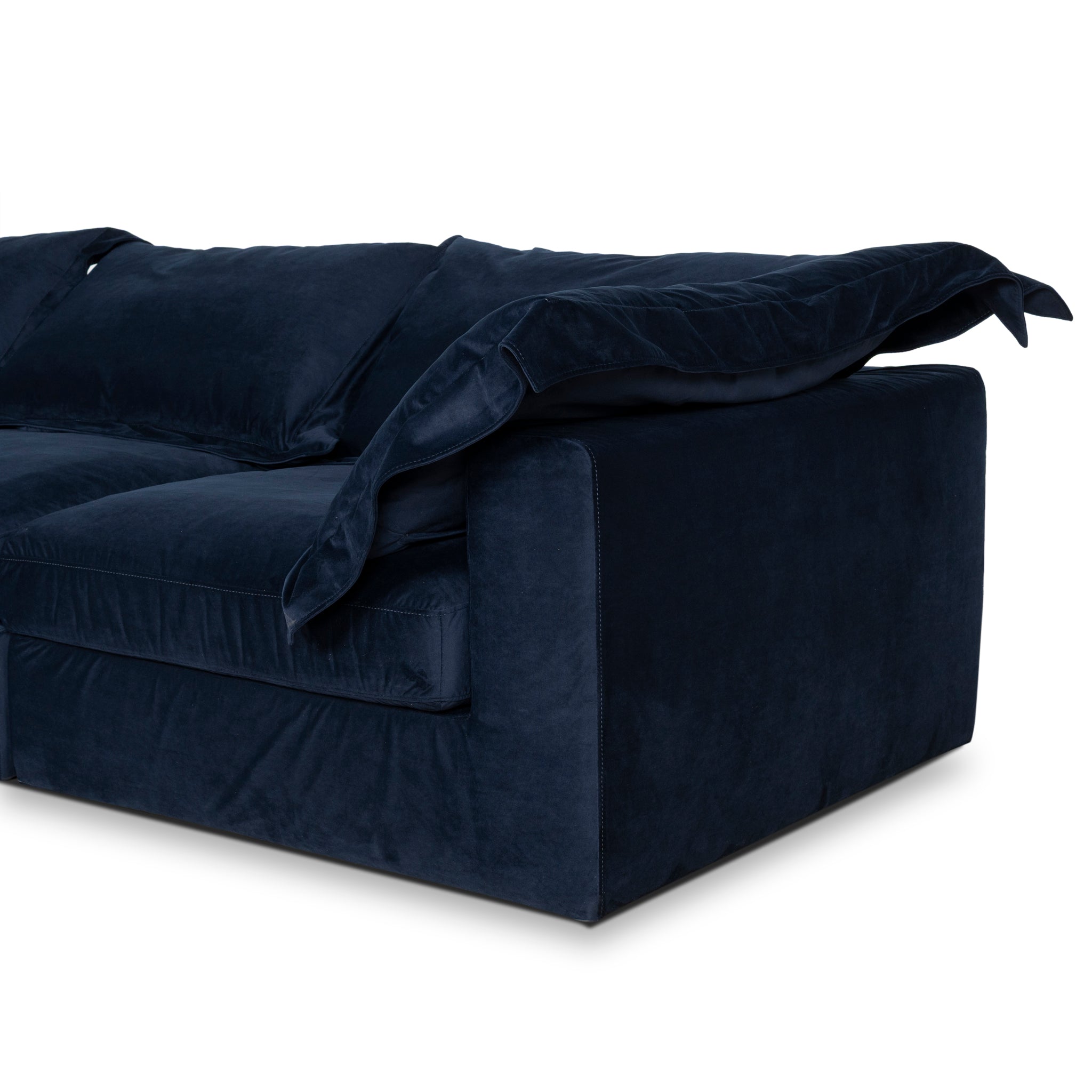 CLC10913-KSO 3 Seater Chaise Sofa - Navy Blue