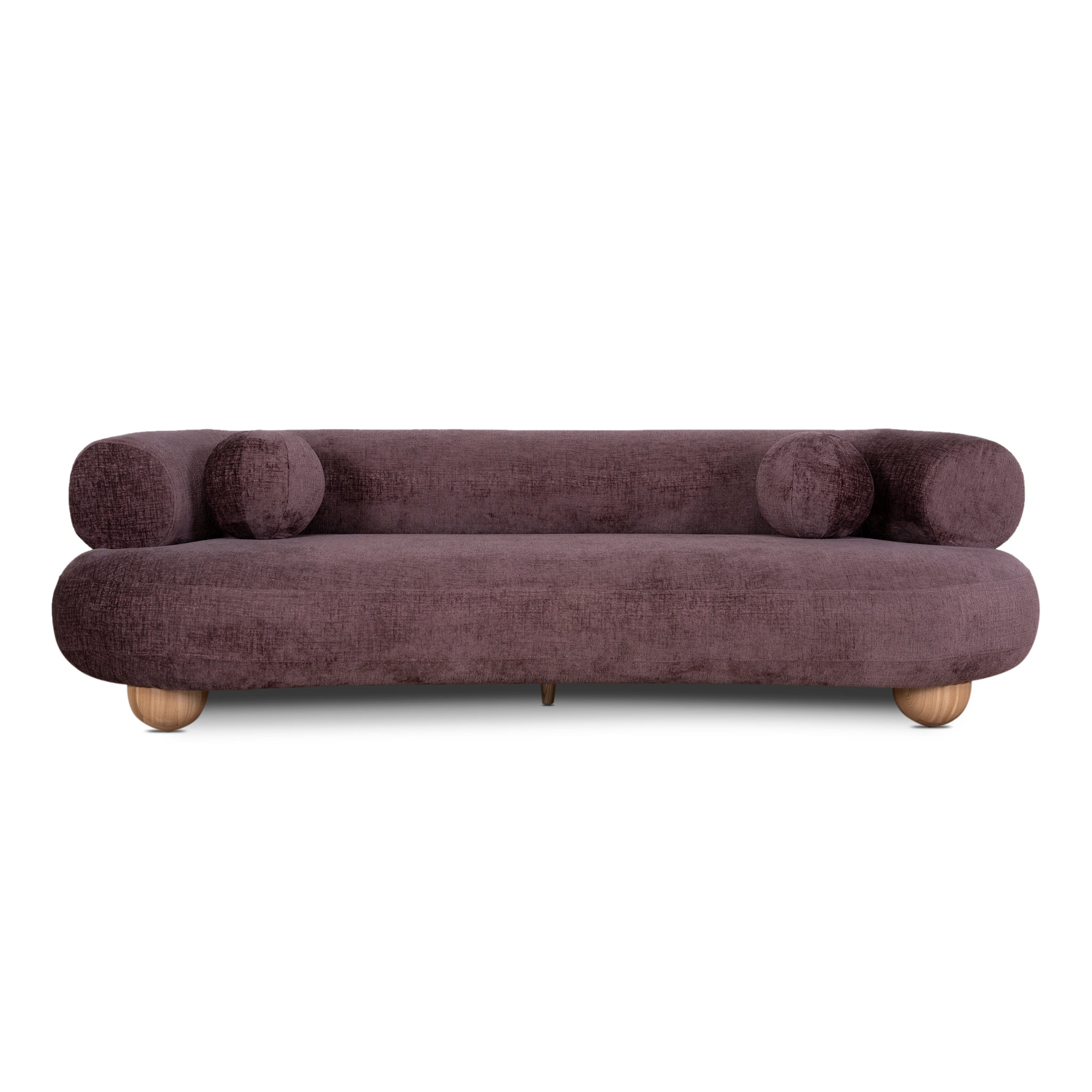 3 Seater Sofa - Plum