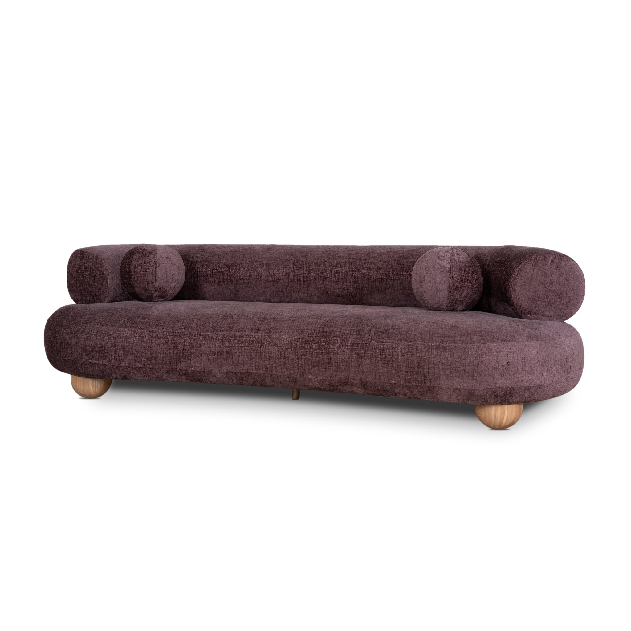3 Seater Sofa - Plum
