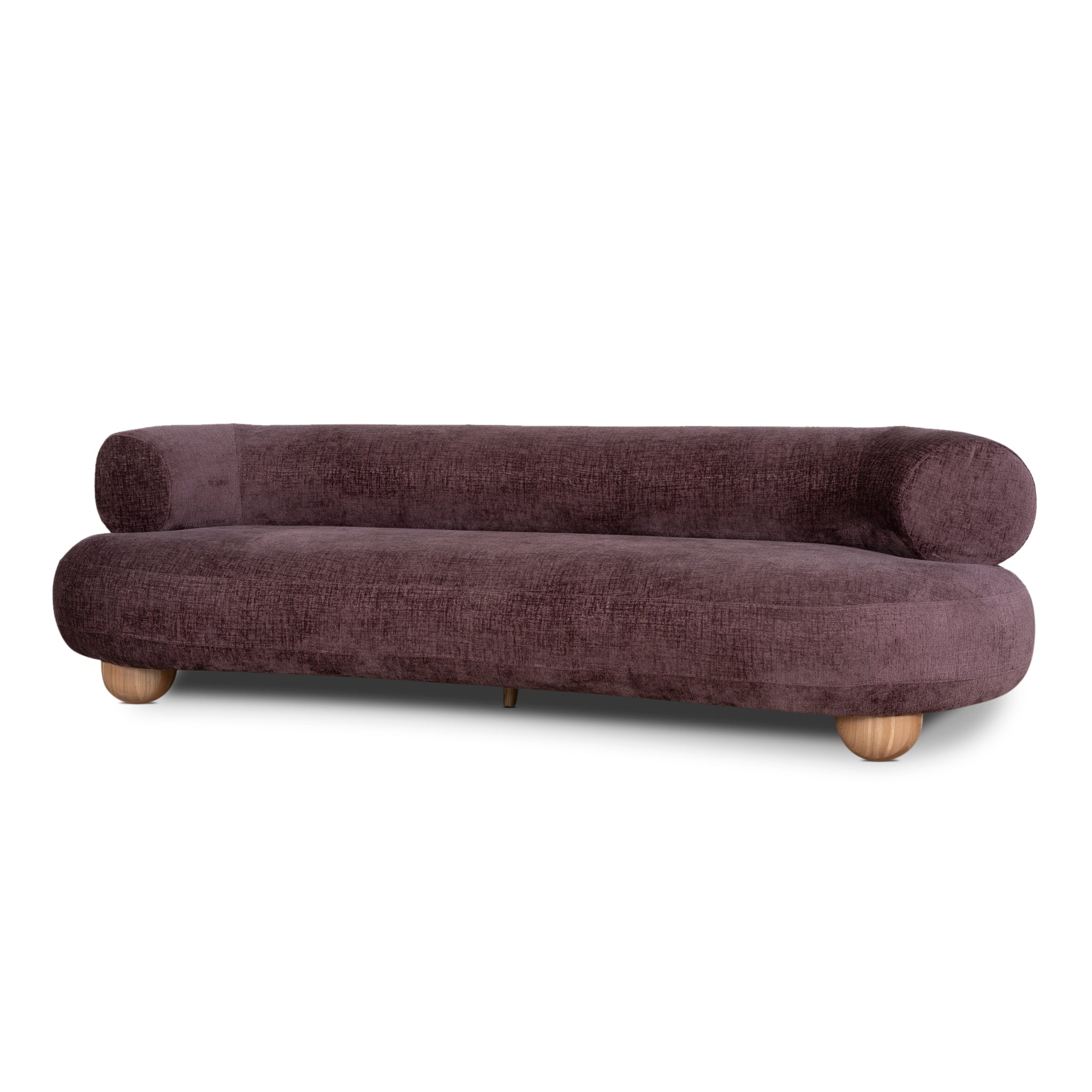 3 Seater Sofa - Plum