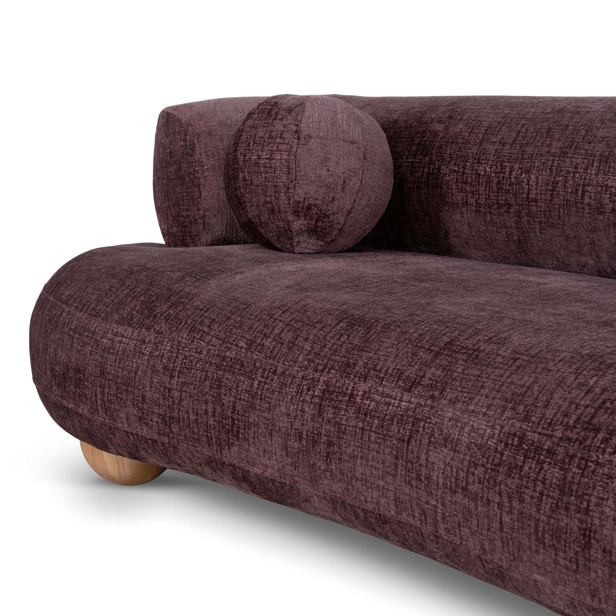 3 Seater Sofa - Plum