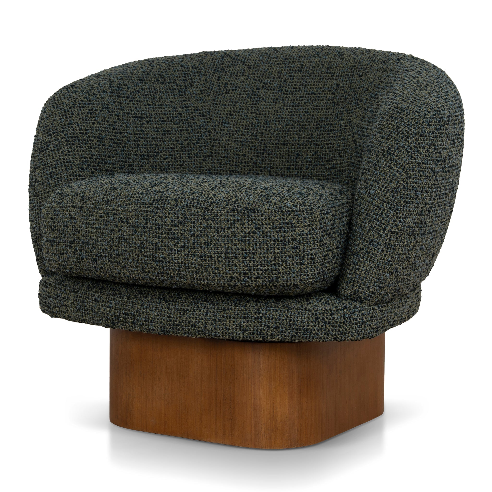 CLC10923-CA Fabric Swivel Armchair - Dusky Green