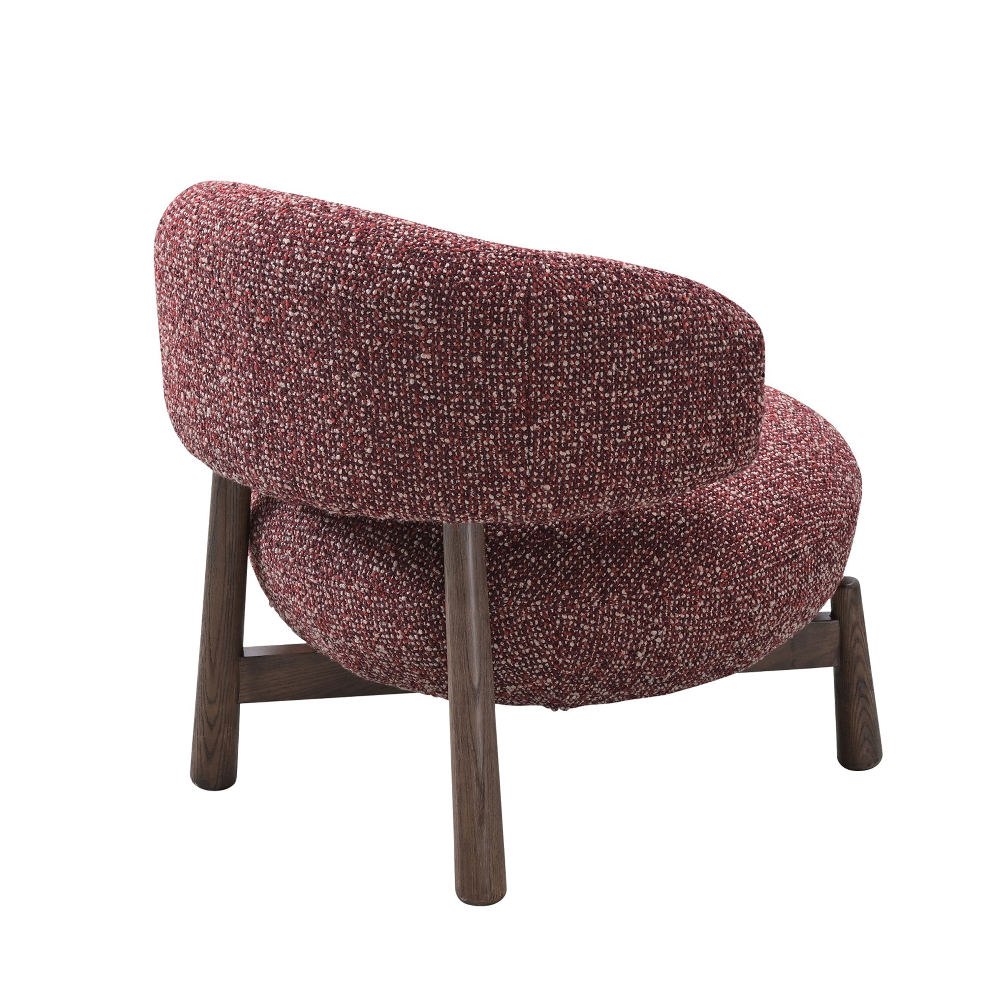 CLC10932-OLS Fabric Lounge Chair - Autumn Red