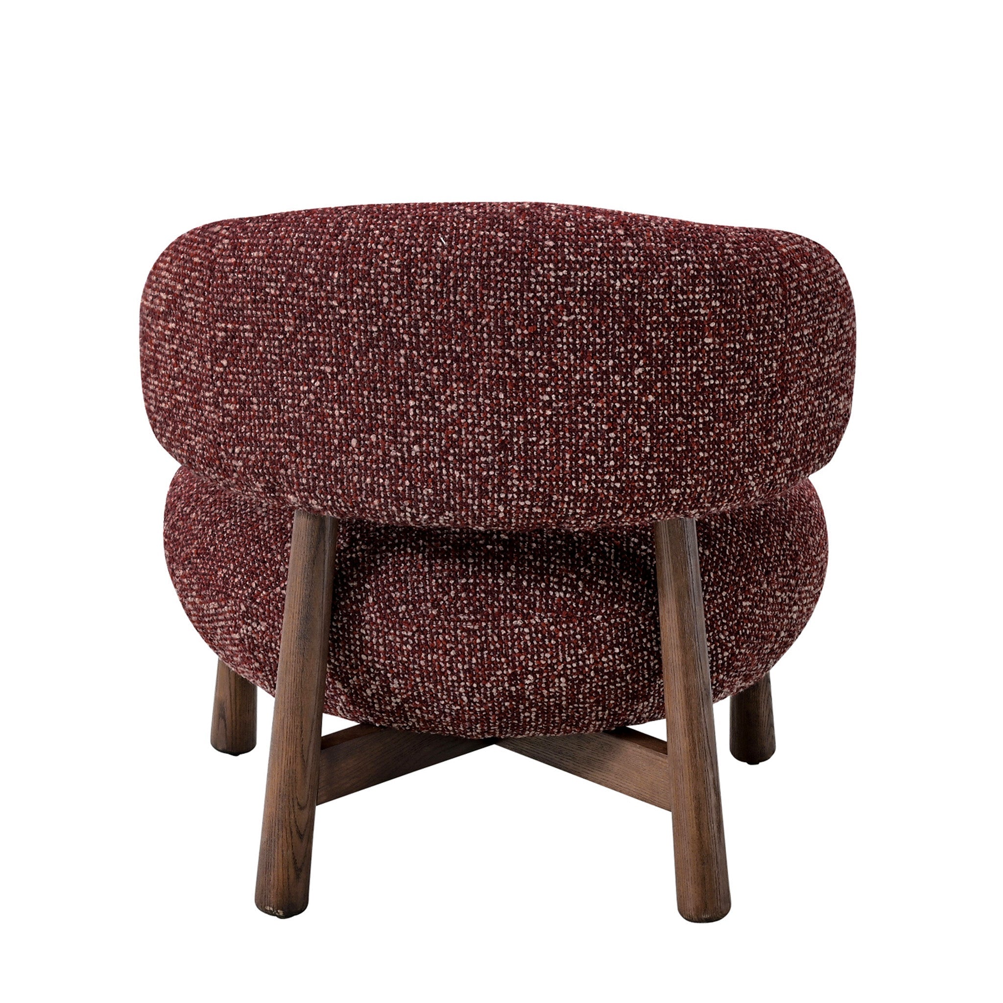 CLC10932-OLS Fabric Lounge Chair - Autumn Red