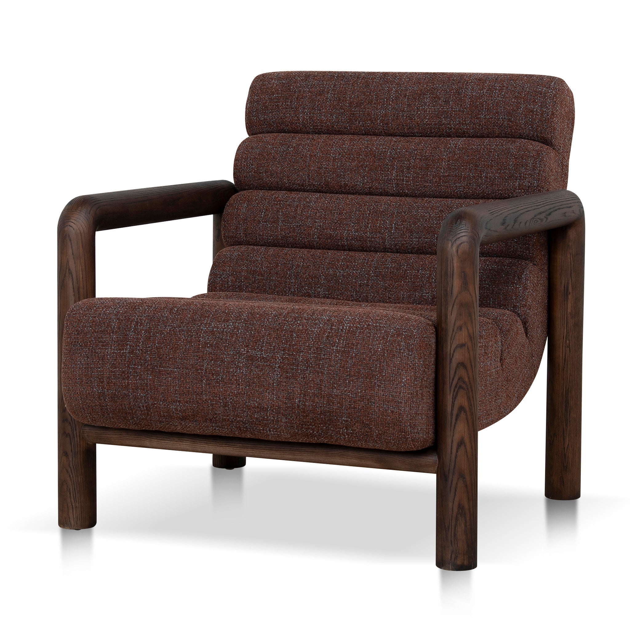 Fabric Lounge Chair - Moss Brown